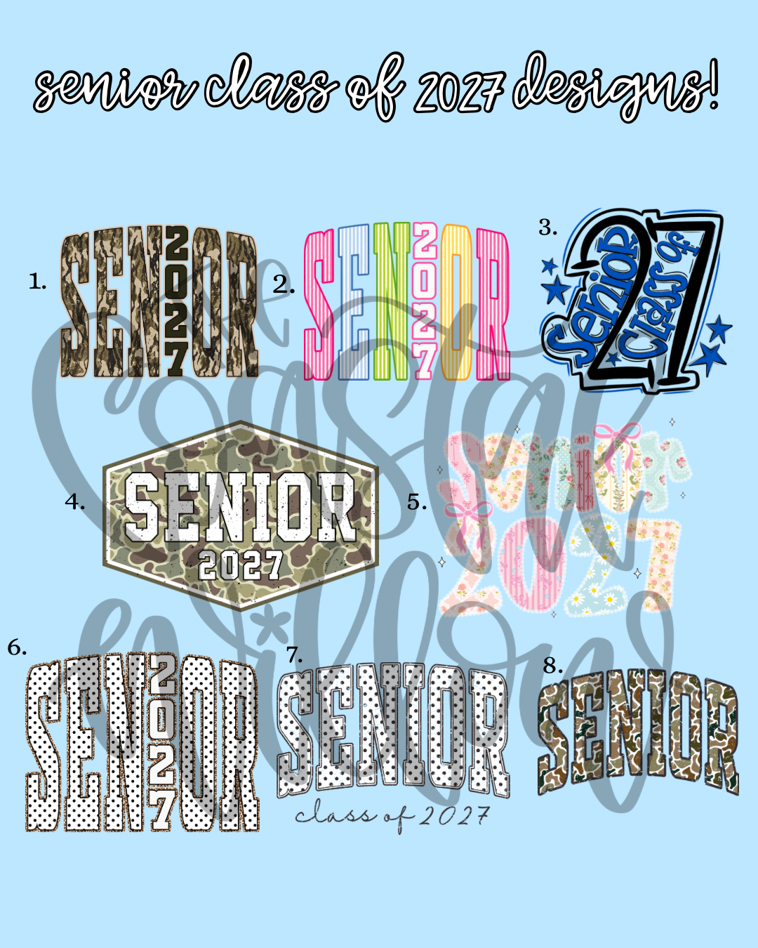 Class of 2027 Senior Tees!