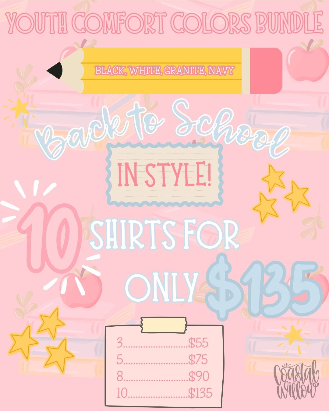 Girls Youth Comfort Colors Bundle